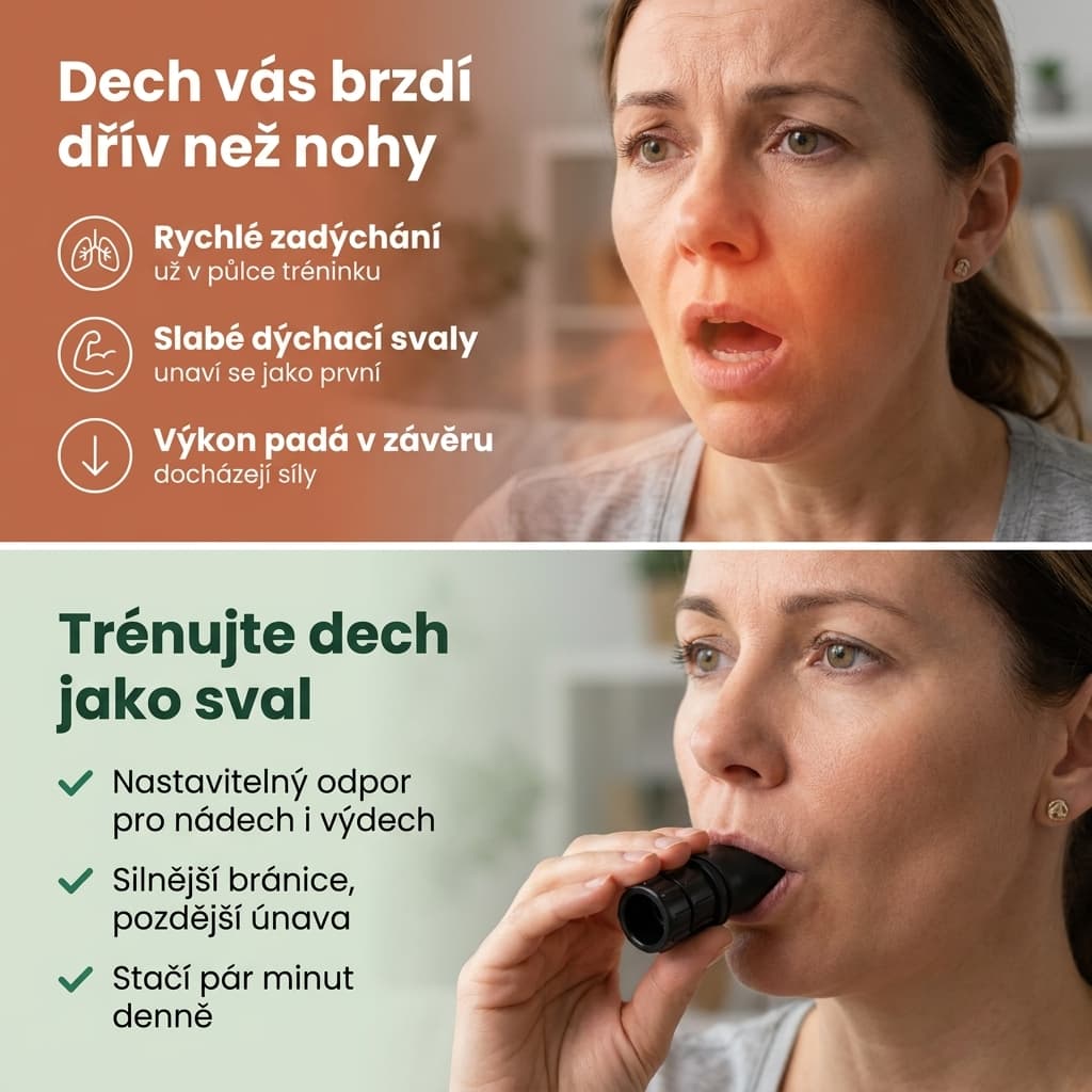 Dýchací trenažér – slabé dýchací svaly a jejich trénink jako řešení